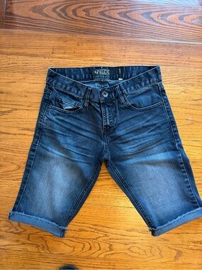 RUDE Faded Indigo Denim Men’s Jean Shorts